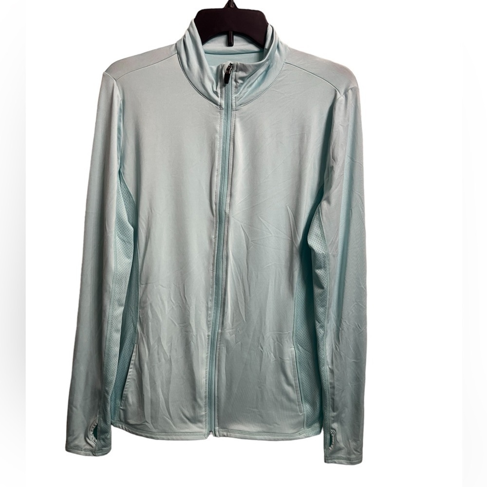 Woolworths Lightweight sheer jacket size Medium sky blue